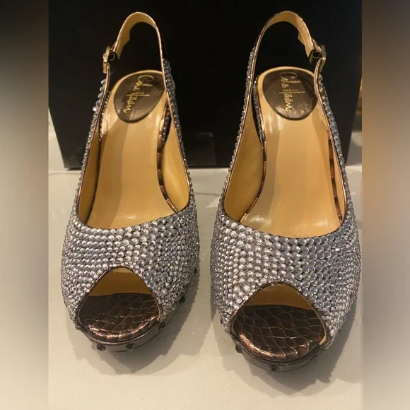 Newly made rhinestones high heels - Picture 2 of 6